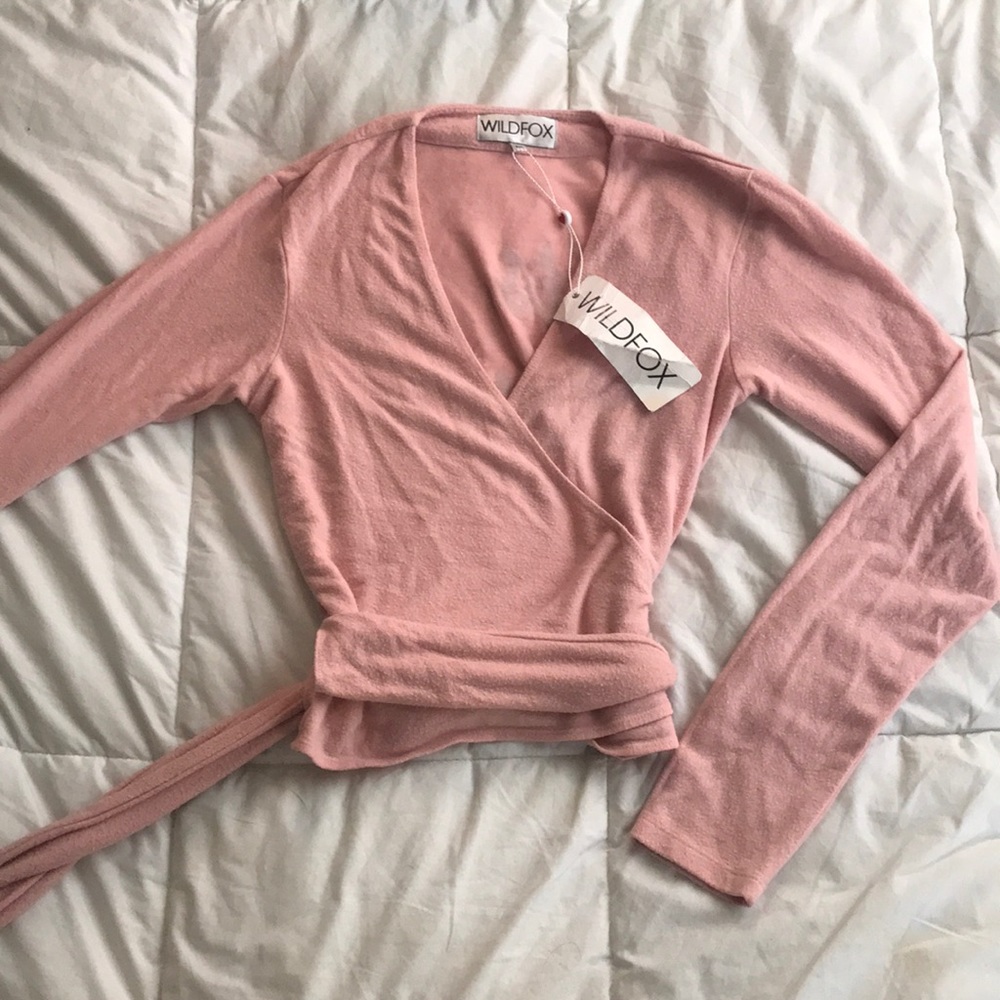 Wildfox “let’s dance” wrap sweater